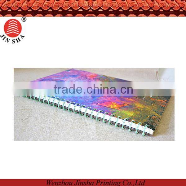 Cheap coloring creative diary/cheap popular sketch notebook/soft cover spiral notebook
