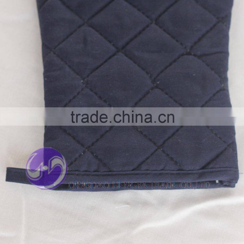 cotton black kitchen oven mitt