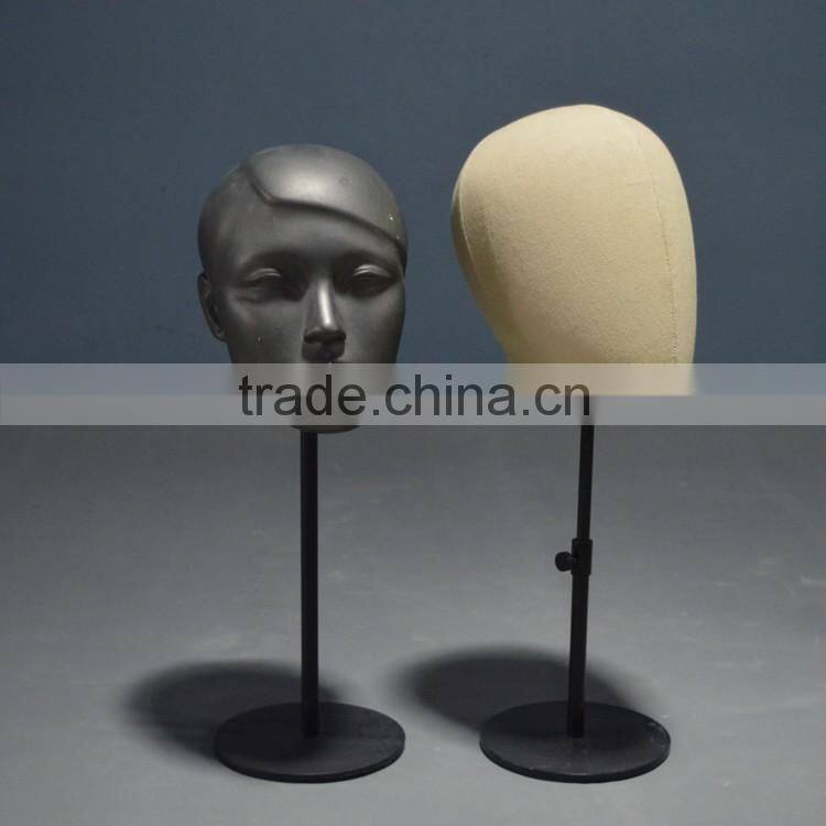 Abstract wooden mannequin head for hat display,water transfer printing surface