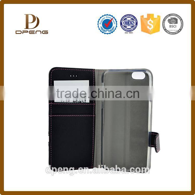 custom wallet case cell phone case for iphone 6 Shenzhen factory