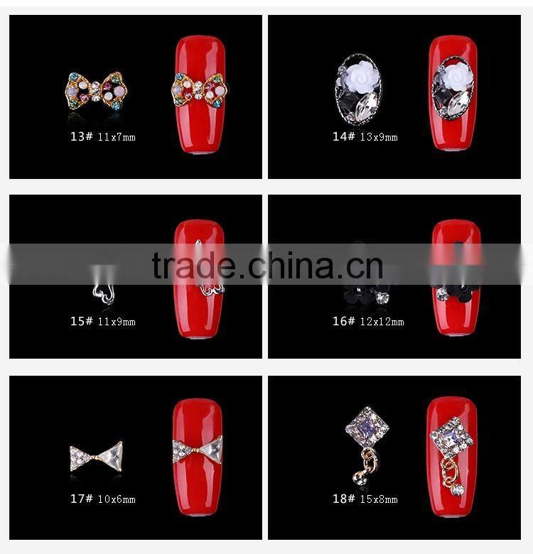2016 new Nail Rhinestone Alloy Flower 3D Nail Art Decoration Glitter Tips DIY For Nail Art Designs pictures