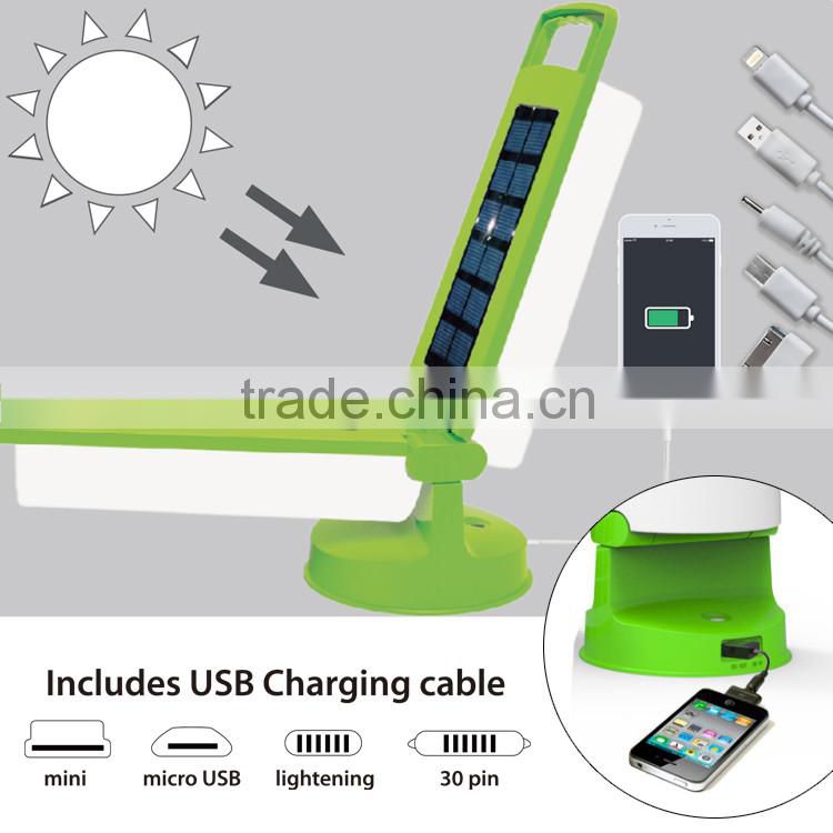 With 4 USB Adaptor & 2 Solar Panel Quick Charge Solar Camping Light