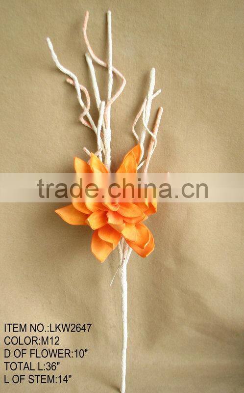 high quality artificial faux single head flowers with realistic-looking twigs popular corner decorative flowers