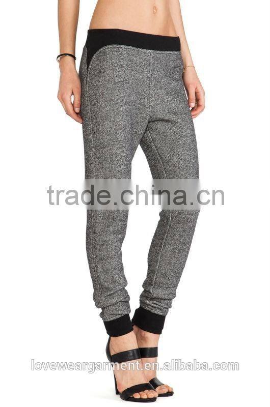 Wholesale cheap womens custom cotton polyester sweatpants