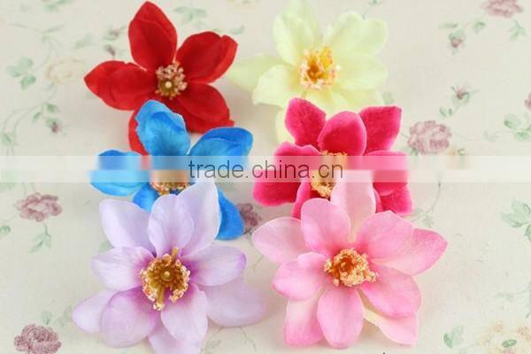 Cheap decorative fabric lily flowers artificial flower heads