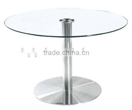 used aluminum frame glass hotel table YT40