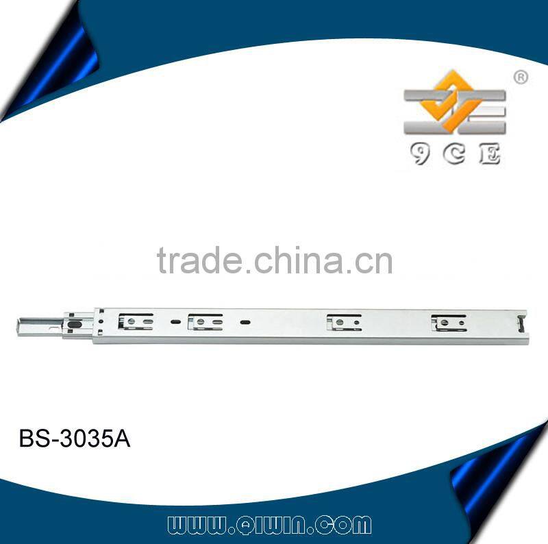 furniture ball bearing drawer slide/silent damping drawer slide/plastic drawer slides