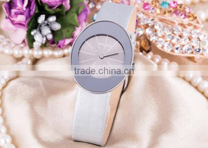 Elegant And High-End Cheapest Price Japan Movt Quartz Watch Stainless Steel Back White