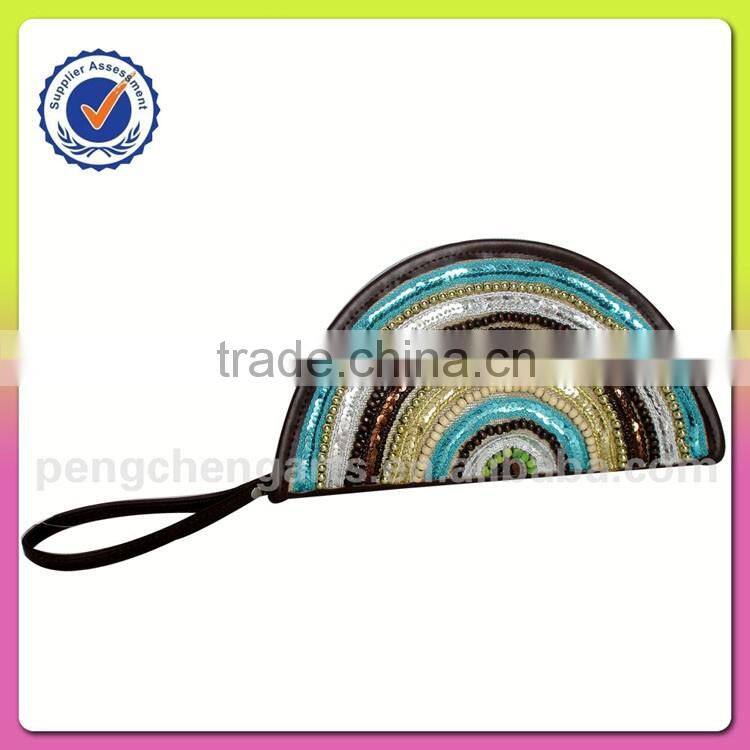 India designs pp decorations clutch bags and polyester with jute material promotional factory from China