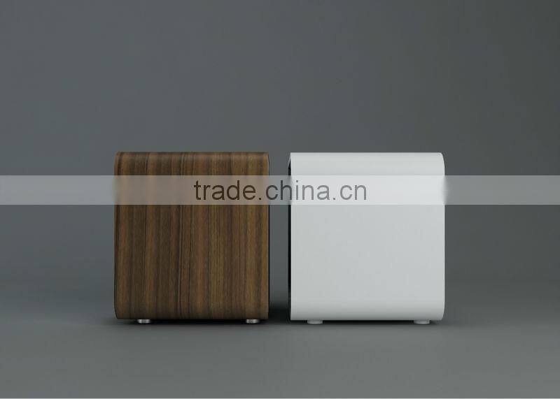 High Quality High Glossy White and Walnut Nightstand and Chest Bedroom Storage Sets