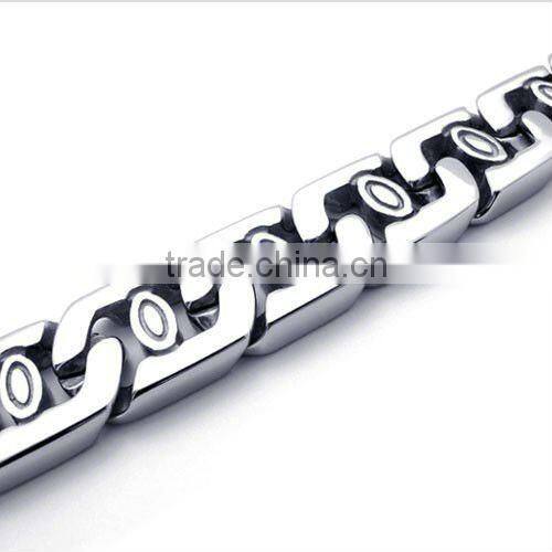 charm big mens stainless steel celtic bracelet