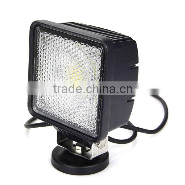 30W Offroad COB Led Work Light Square with Flood Beam in Auto Lighting System for SUV,Jeep,4x4