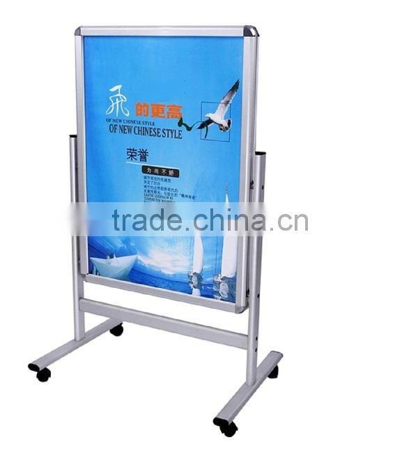 china outdoor advertising product display stand with wheels poster stand