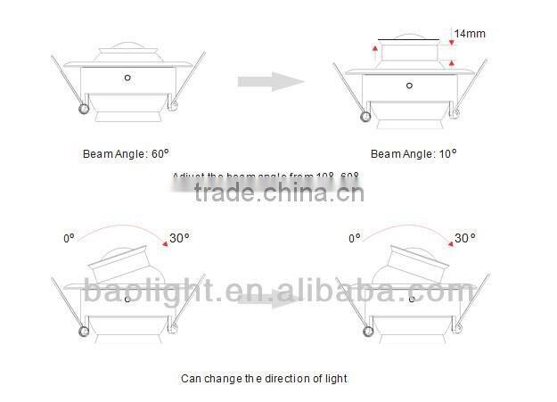2013 led ceiling lights can adjust beam angle 3w led spot lamp