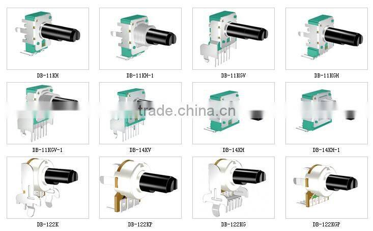 DB-124KP Plastic shaft Potentiometer the wholesale price rotary Potentiometer