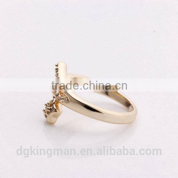 Kingman quality top sell faux crystal ring