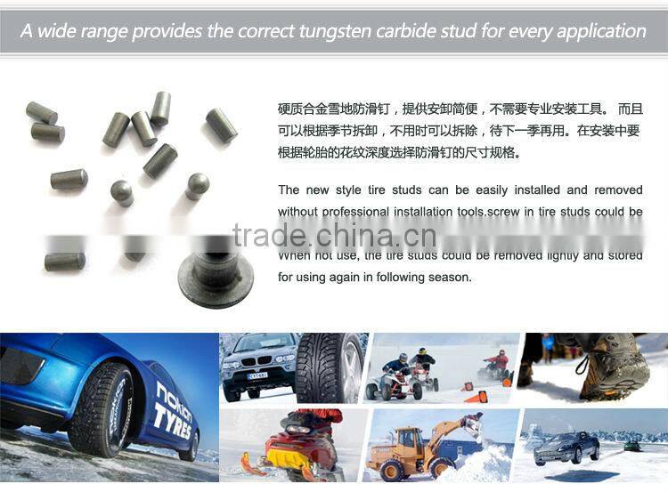 Galvanized to antirust tungsten carbide teeth for studs