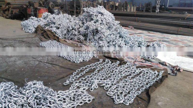 14mm stud or studless U1 U2 anchor chain for boat( black or galvanized or both)