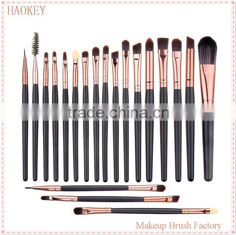 TOP Quality Professional 20 PCS Cosmetic Facial Make up Brush Kit Wool Makeup Brushes Tools Set
