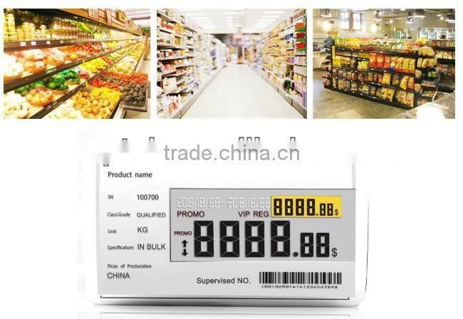 Electronic shelf label ESL price label tag segment tag DotMatrix labels