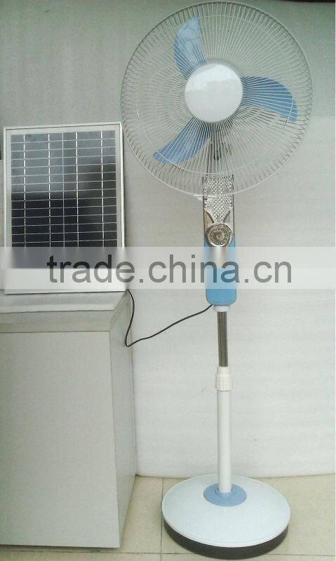 popular 24V 12V DC/rechargeable table fan/solar dc fan /ACDC