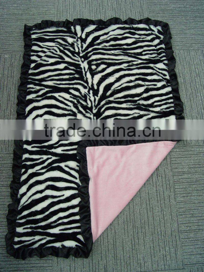 satin trimed pet blanket