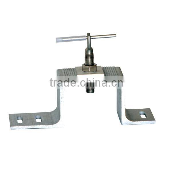 Split Tail Stone Anchor 1-1/4" x 1/8" x 2" x 3-1/2" x 3/4" w/ 5/16" hole - Stainless Steel