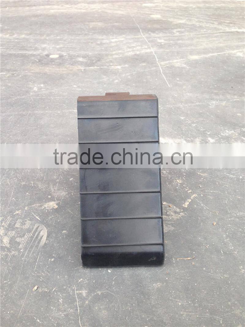 Parking Equipment-black rubber car wheel stopper for parking/Black Rubber Wheel Stopper for car/anti slip stopper used in garage