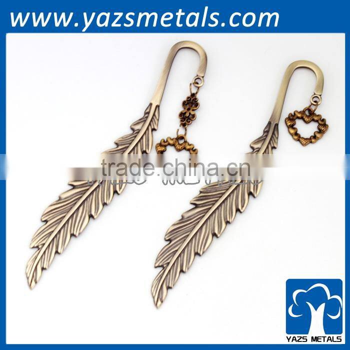 custom metal promotional bookmark in china factory