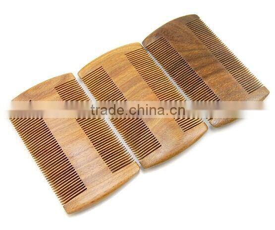 healthy moustache comb,natural wood beard comb FS0072