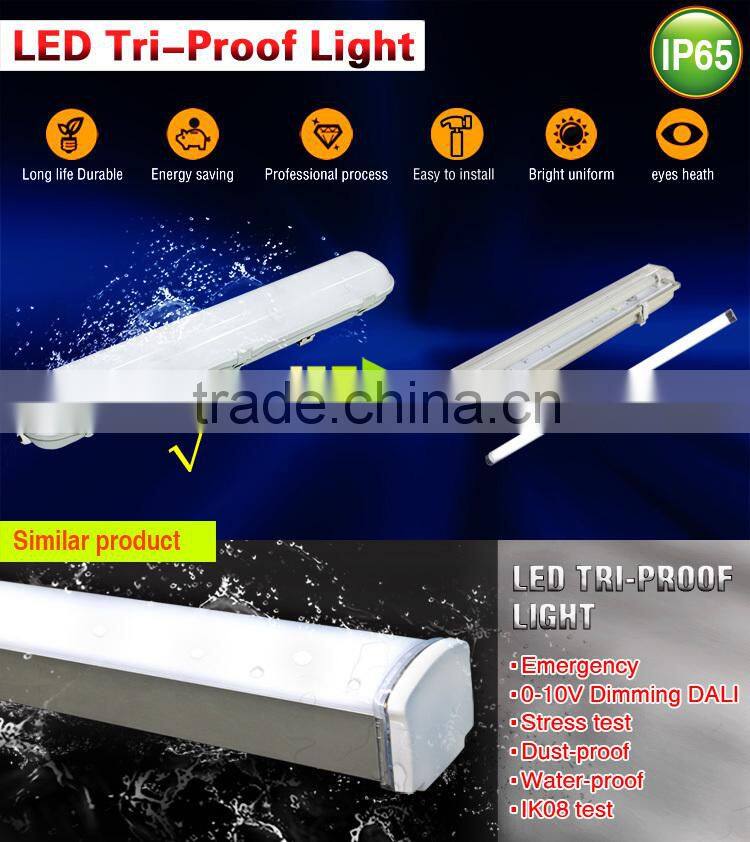 100-240V 18W 36W 48W PC led tri-proof light