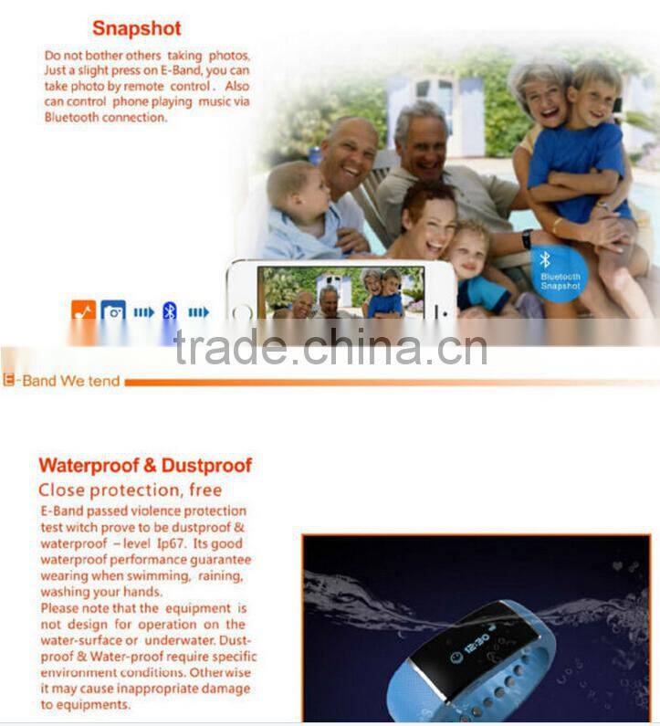 S55 bluetooth bracelet with Pedometer function; smart watch for Smart phone accessories--Bluetooth bracelet