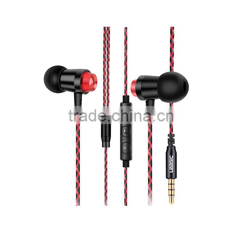 Leasic W-2i intelligent identification HiFi super bass earphone without microphone