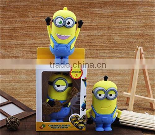 2015 NEW ARRIVAL Christmas gifts cartoon power bank 5200mah with high quality