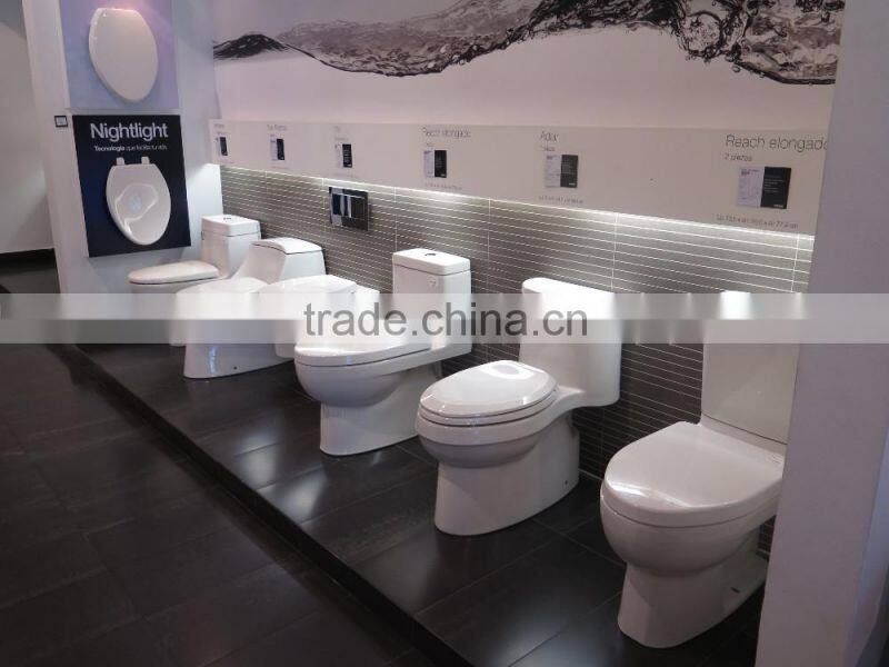 best seller in south Asia market washing down one piece toilet with unique design