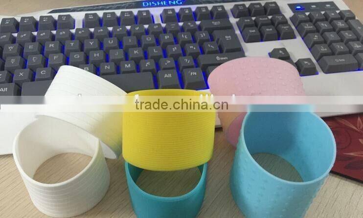 Silicone cup cover Glass Coffee Tumblers