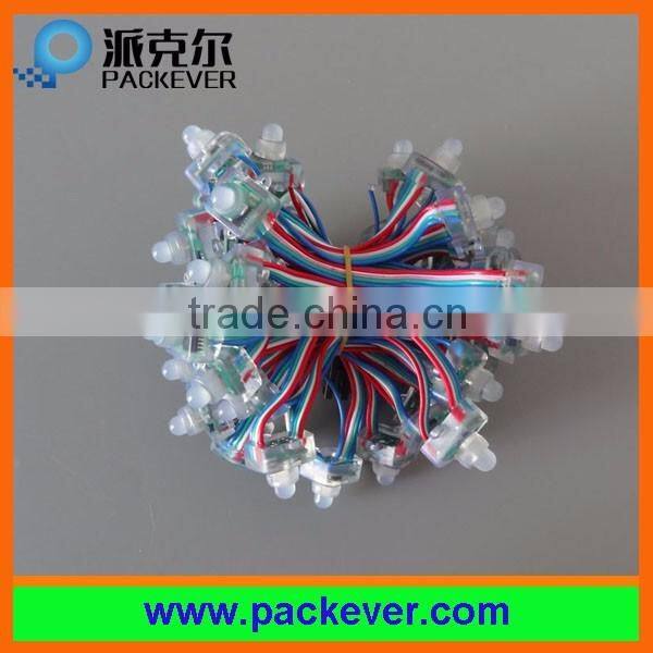 12mm 5V/12V full color square shape ws2801 LED pixel strand