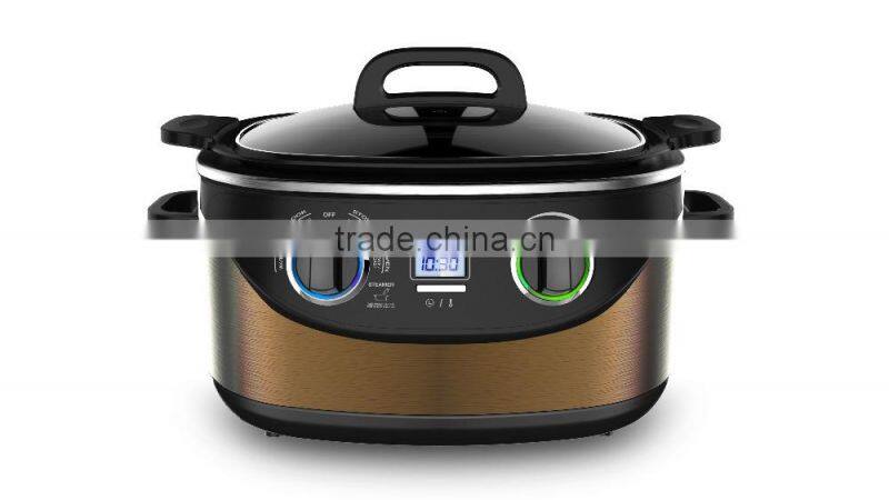 6quart 5L electric multi cooker MC-600D with slow cookers function