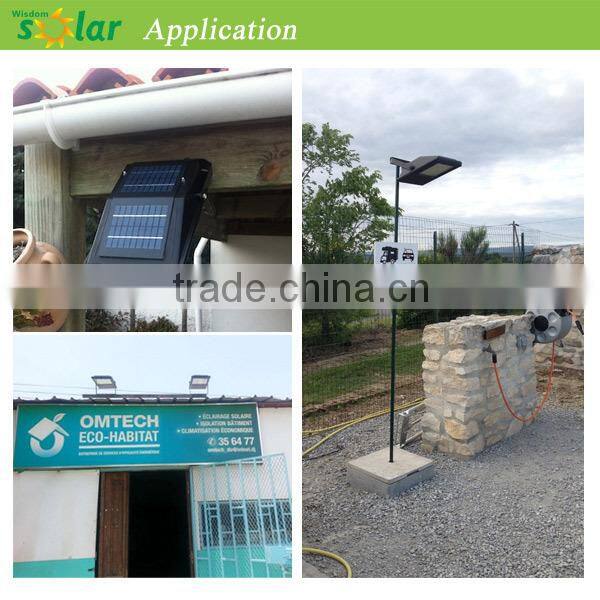Aluminum 7w solar panel portable led outdoor solar flood light for garage (JR-PB001)