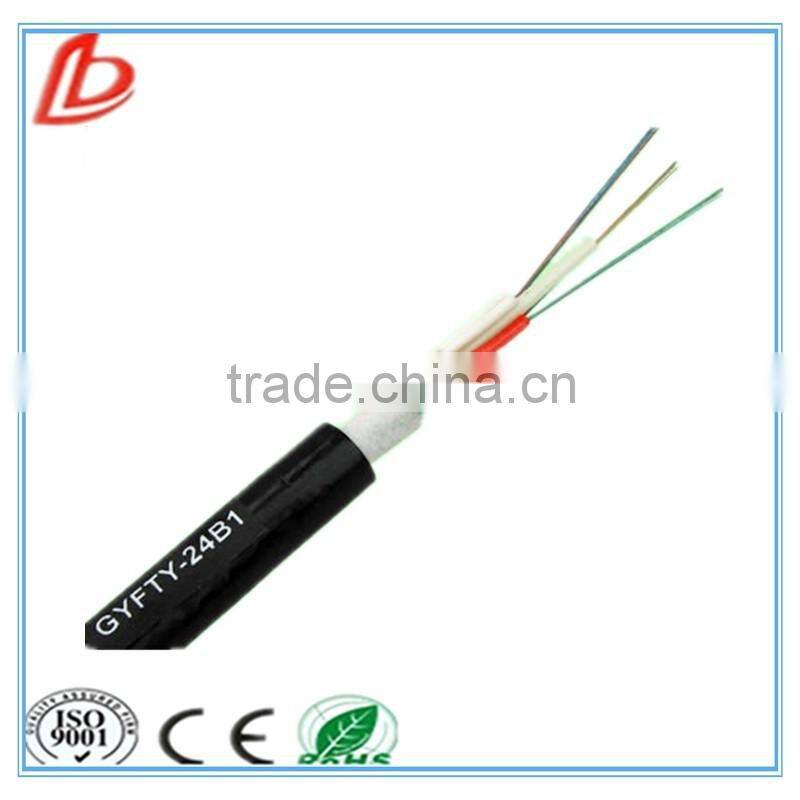 High quality FRP strength member Loose tube mm optical fiber cable gyfty / fiber optic cable meter price
