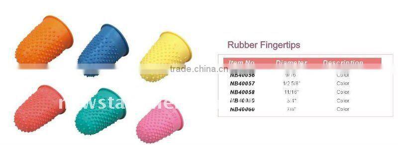 color rubber fingertips