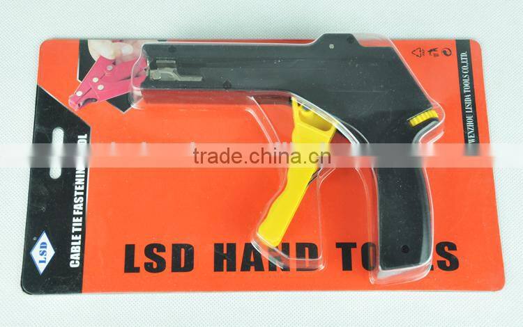 LS-600F Fastening and cutting tool for nylon cable tie width 2.4-4.8mm, two in one Cable Tie Gun nylon cable tie fastening tool