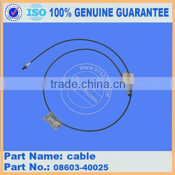 wheel loader parts operator compartment parts cable 08603-40025 for WA300-3 WA320-3 WA420-3