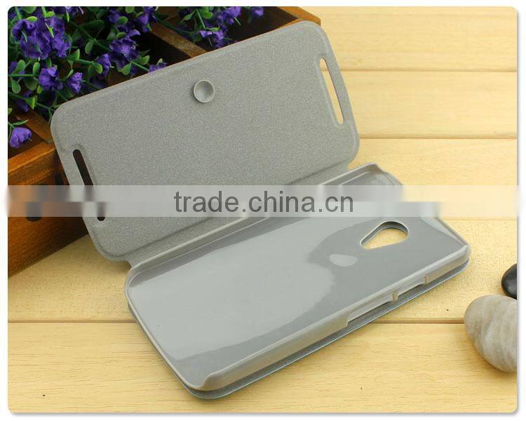 Super Quality PU Leather case cover Rain Strand sucker Flip Stand Case Cover for MOTO G3