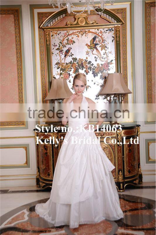 Fashionable latest design little train hangging open back new style bridesmaid dress