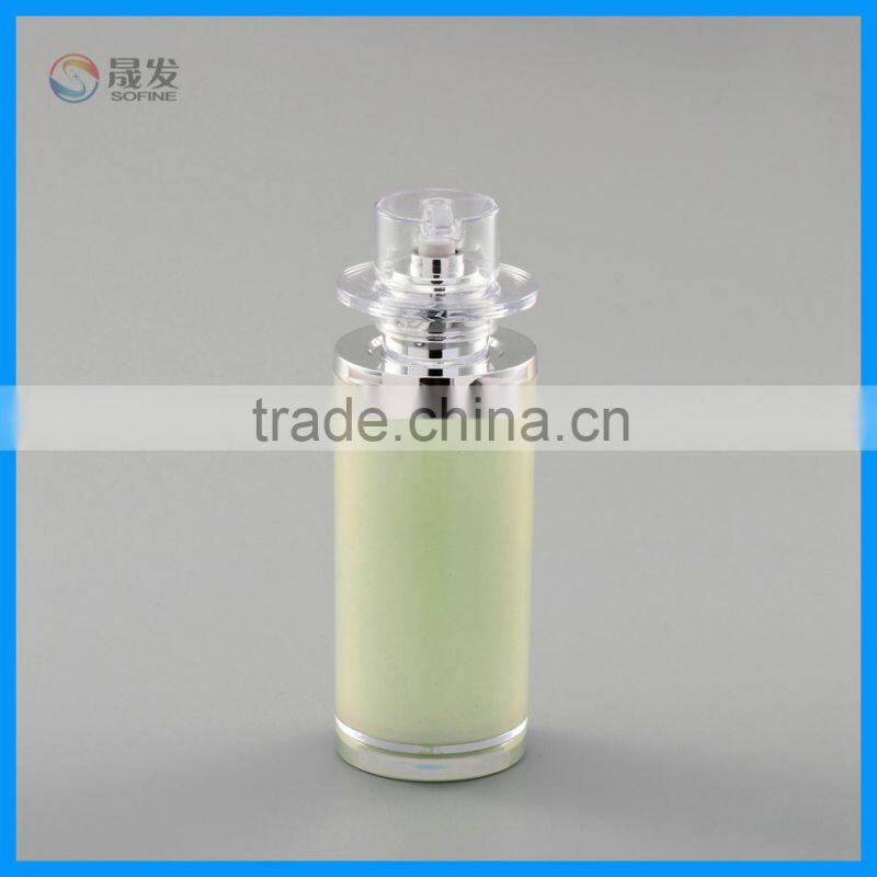 Rotate cap cosmetic lotion pump bottle