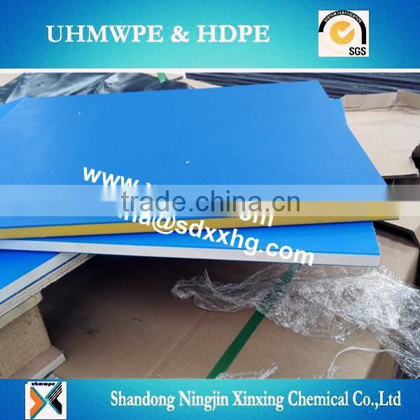 Anti slip surface dual color triple layer hdpe sheet