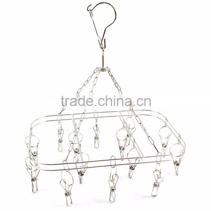 Hot sale windproof stainless steel hanging sock hanger