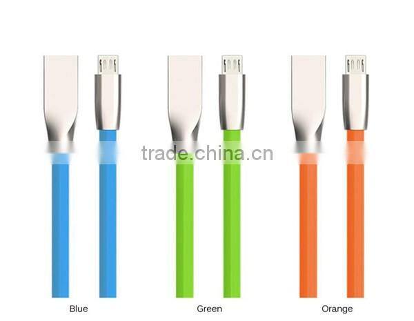 Zinc Alloy USB Data Charger Cable Cord Line for iPhone 6S 5S 5 6 Plus i Pad iPod