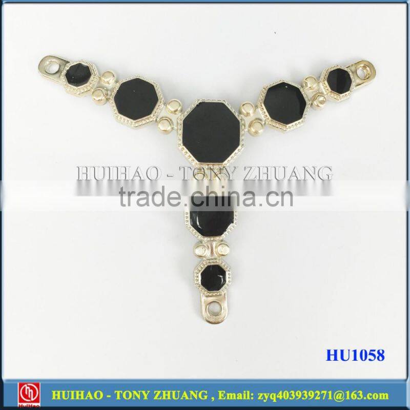 Blue color plastic shoe chain buckle decoration for women sandal HU1169B